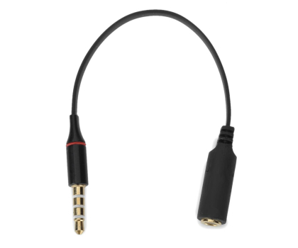 Przejściówka Mozos Adapter minijack męski na 3.5mm żeński OMTP CTIA